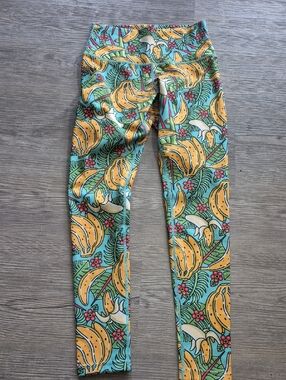 RokFit Peelin Good Banana Print Leggings. Sz S. NWOT